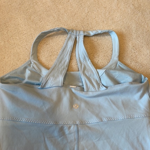 Lululemon Scoop Me Up Tank Caspian Blue / Mini Squiggle Emboss Caspian Blue s 10 - Picture 4 of 9